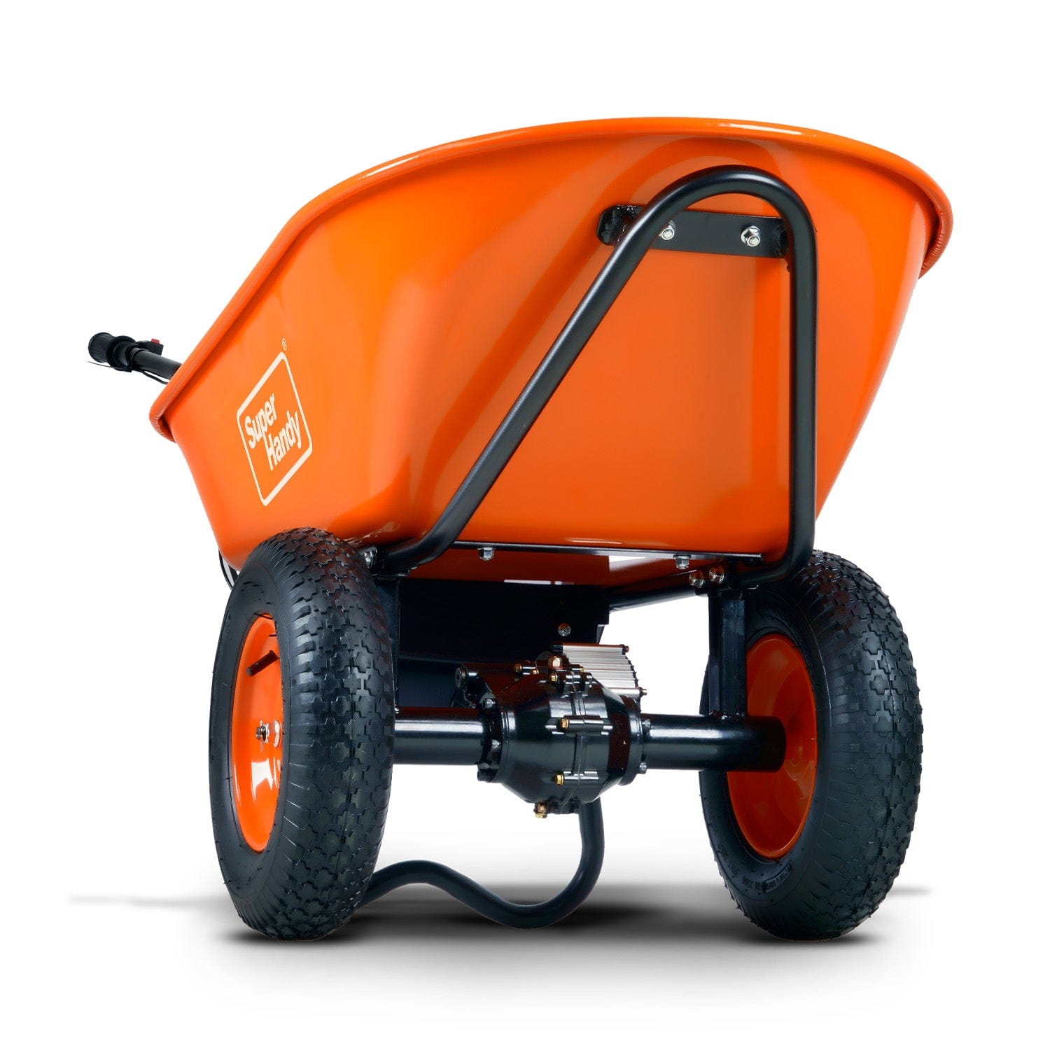 Super Handy Electric Dualie Wheelbarrow - 24V 7Ah AGM Battery, 330Lb Max Weight