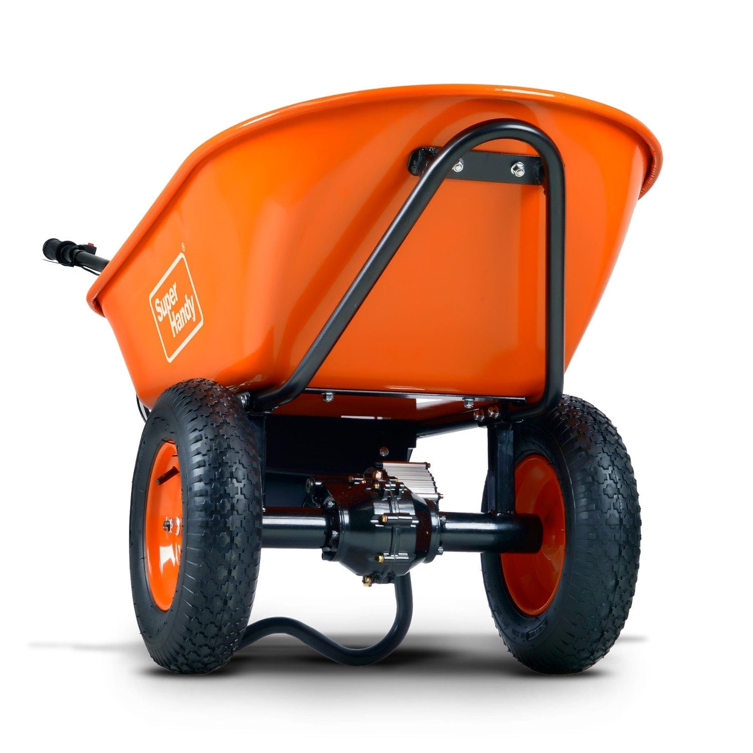 Super Handy Electric Dualie Wheelbarrow - 48V 4Ah Battery, 330Lb Max Weight