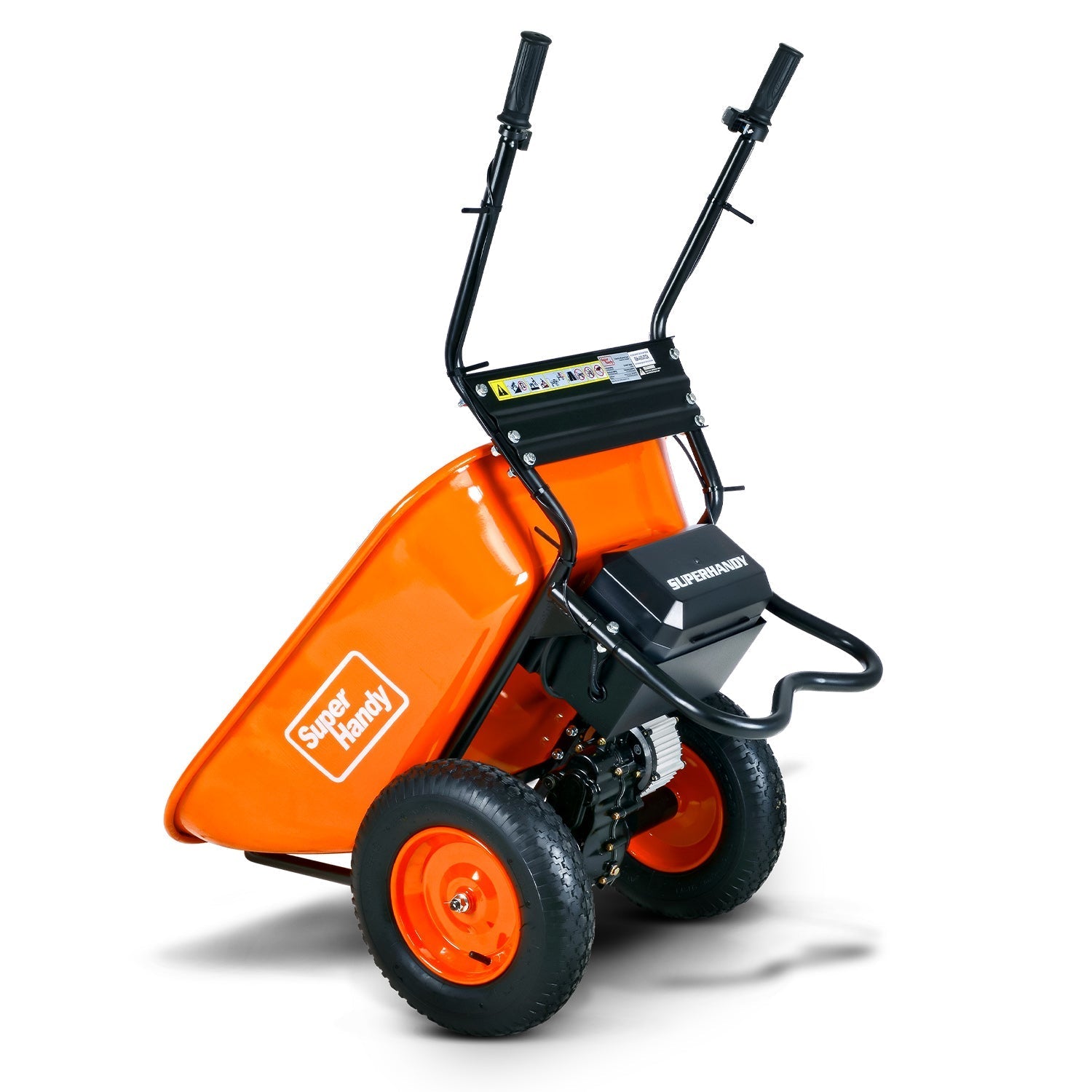 Super Handy Electric Dualie Wheelbarrow - 48V 4Ah Battery, 330Lb Max Weight
