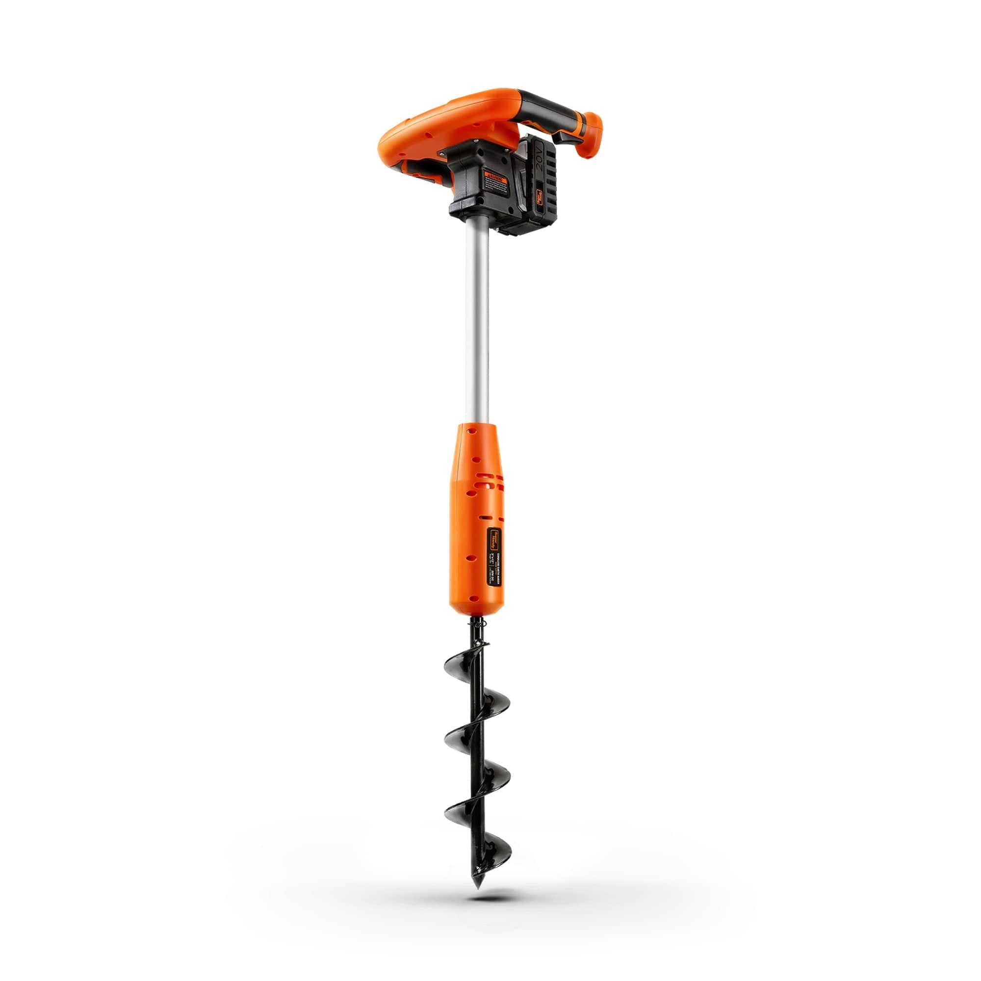 Super Handy Electric Earth Auger - 20V 4Ah Battery, 12" x 3" Bit