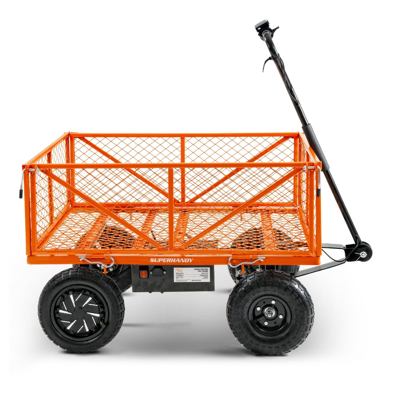 Super Handy Electric Garden Cart Pro - 5.7 Cu Ft, Convertible Flatbed, 440lb Load