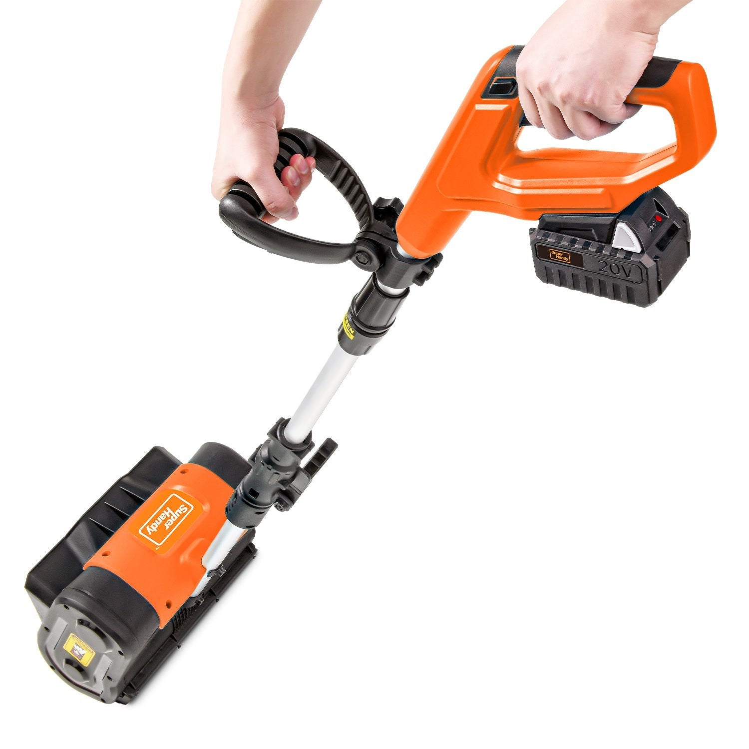 Super Handy Electric Snow Thrower - 20V 4Ah Battery, 10" Clearing Width (Larger Battery)