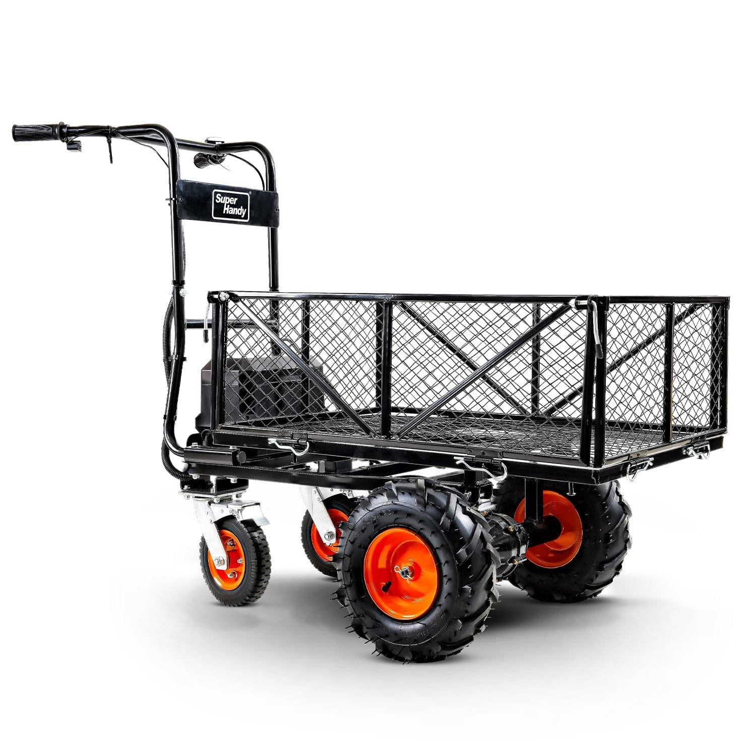 Super Handy Electric Utility Wagon Pro - 48V 2Ah Li-Ion Battery, 660Lb Max Weight