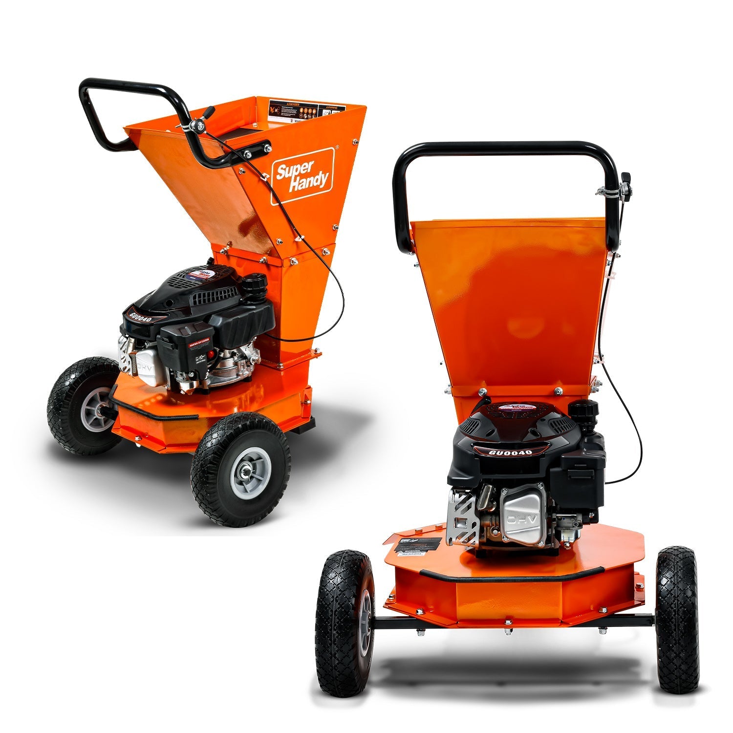Super Handy Gas Leaf Mulcher - 3.4HP 145CC, 1" Max Branch Diameter