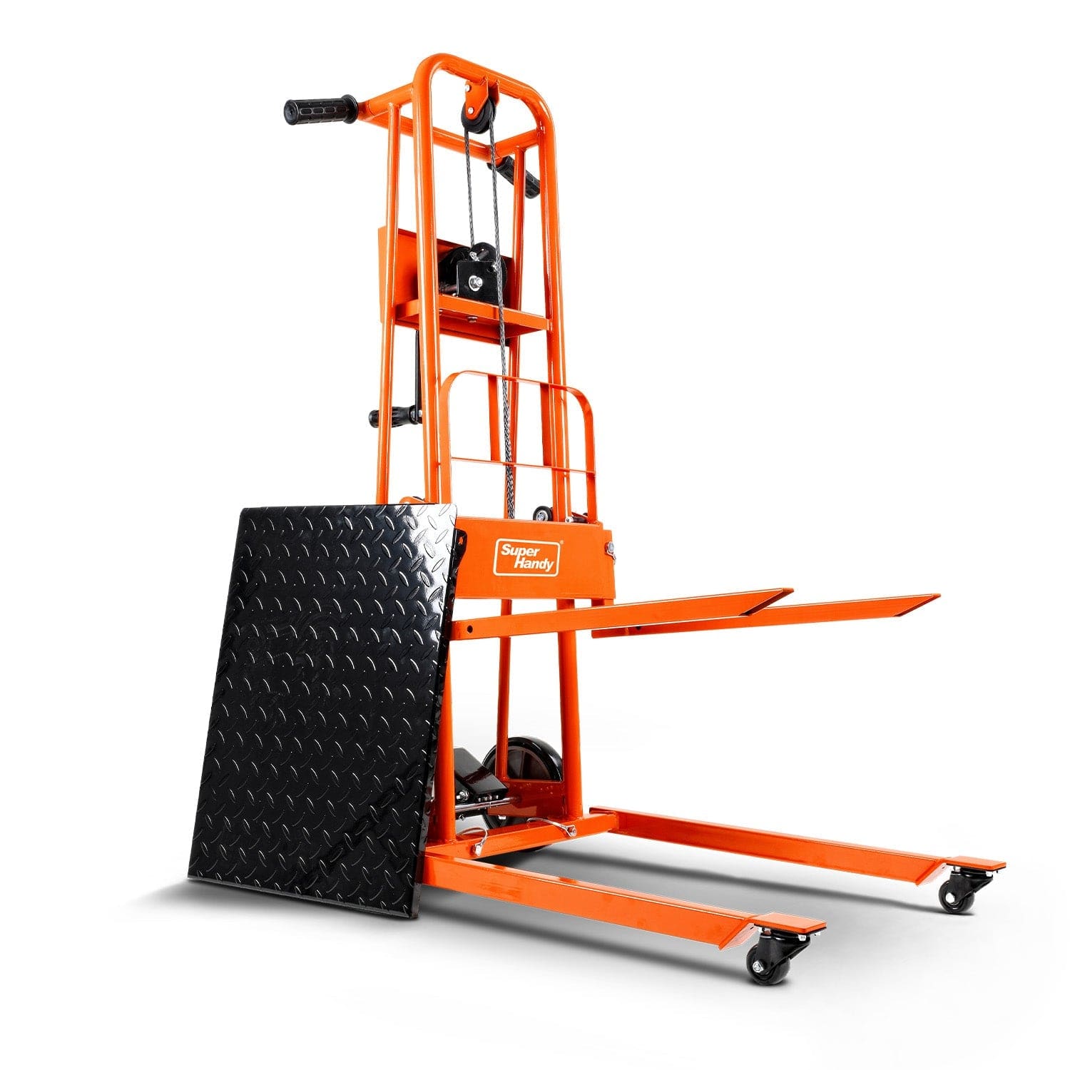 Super Handy Material Lift Stacker & Pallet Dolly - 330Lb Max Weight, 40" Lift Height