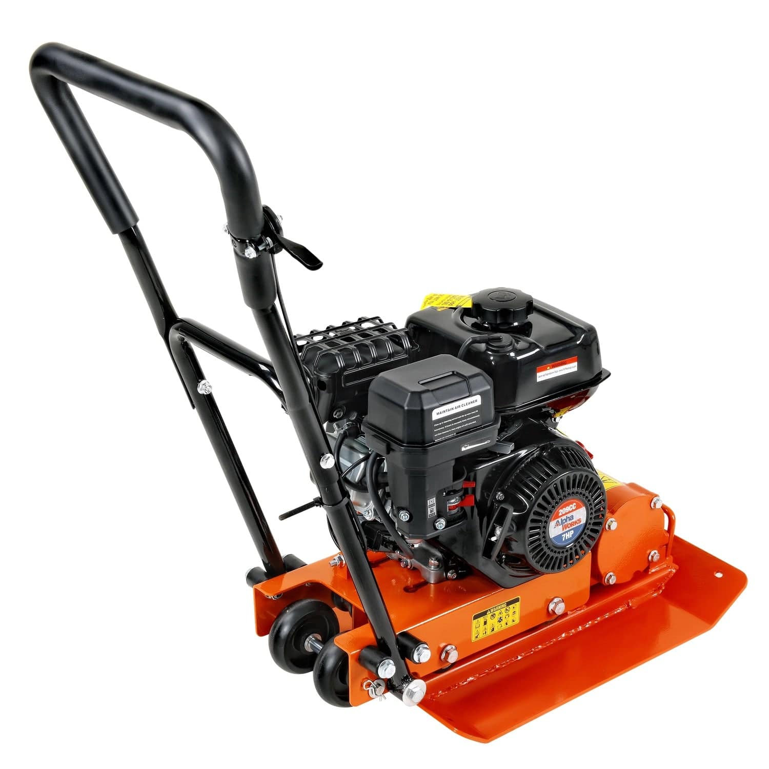 Super Handy Plate Compactor - 7HP 209CC, 12" Max Tamper Depth