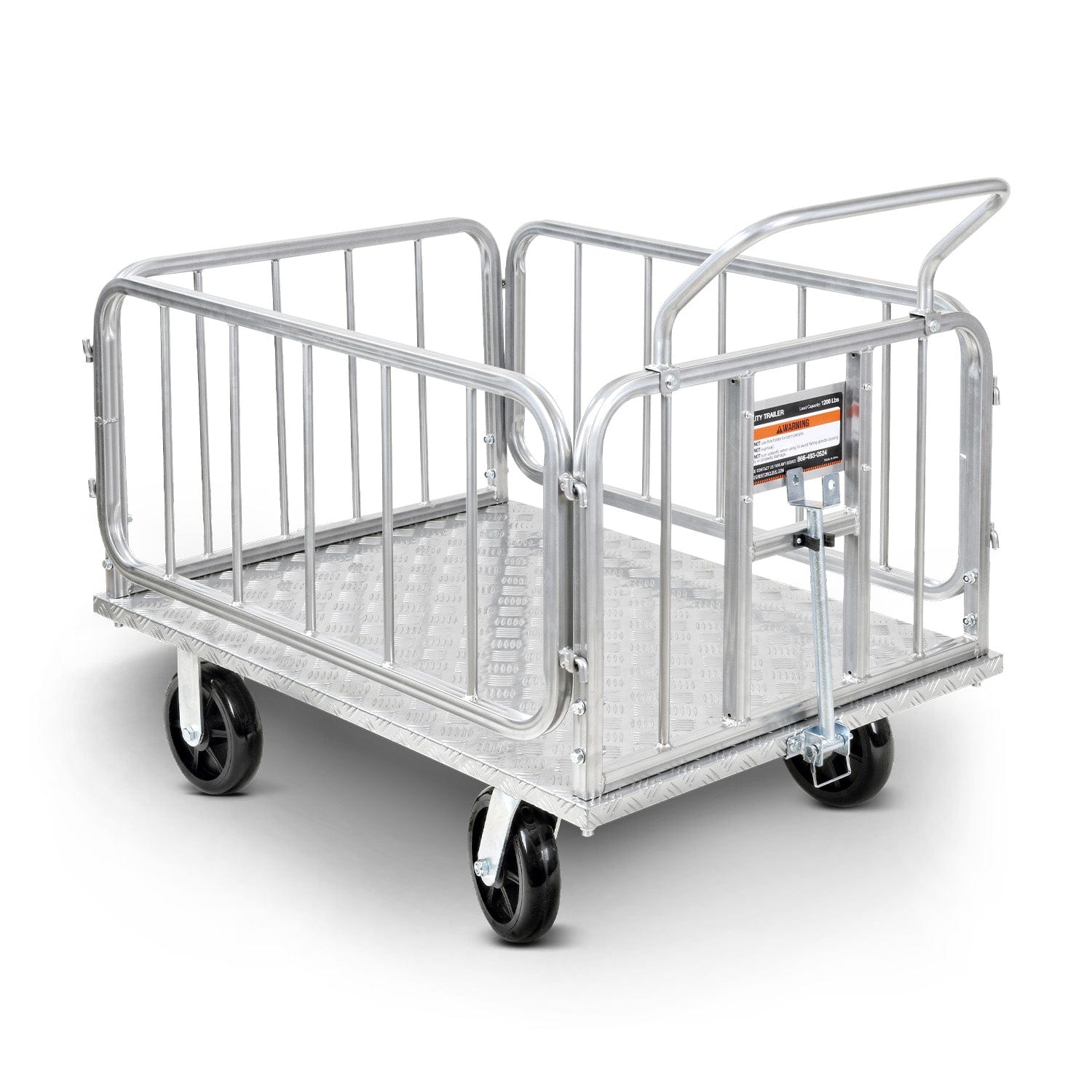 Super Handy Platform Truck & Trailer - 1200Lb Capacity, Connects Directly to Utility Tugger