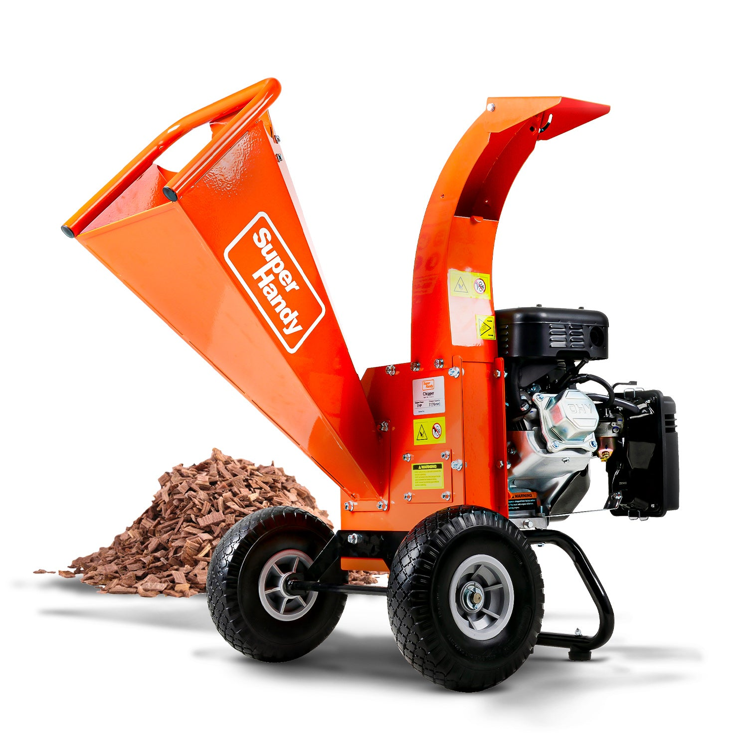 Super Handy Wood Chipper Mini - 7HP 212CC, 3" Max Branch Capacity