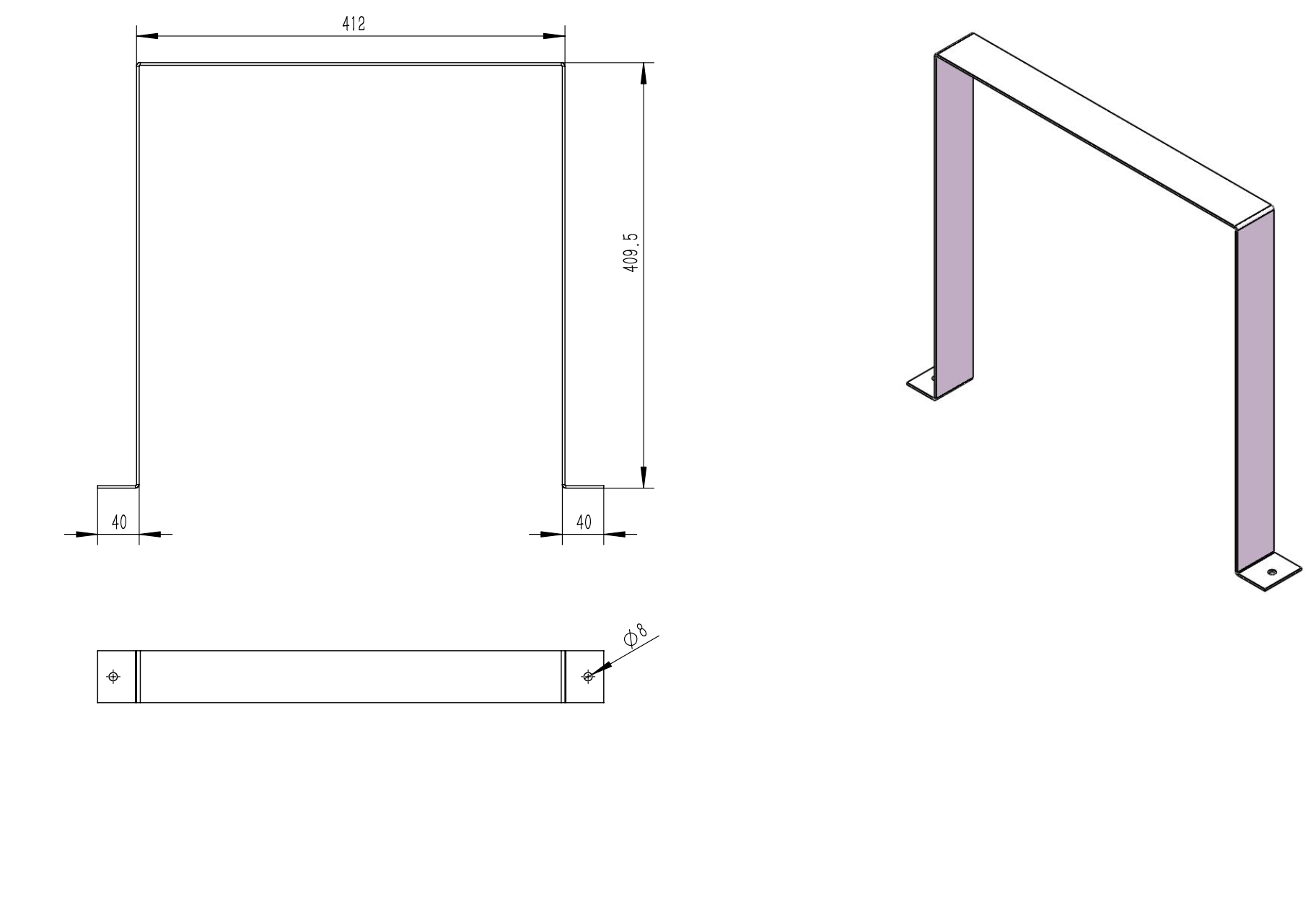 Tagwood BBQ Wall Fastener for Smoke Hood --
