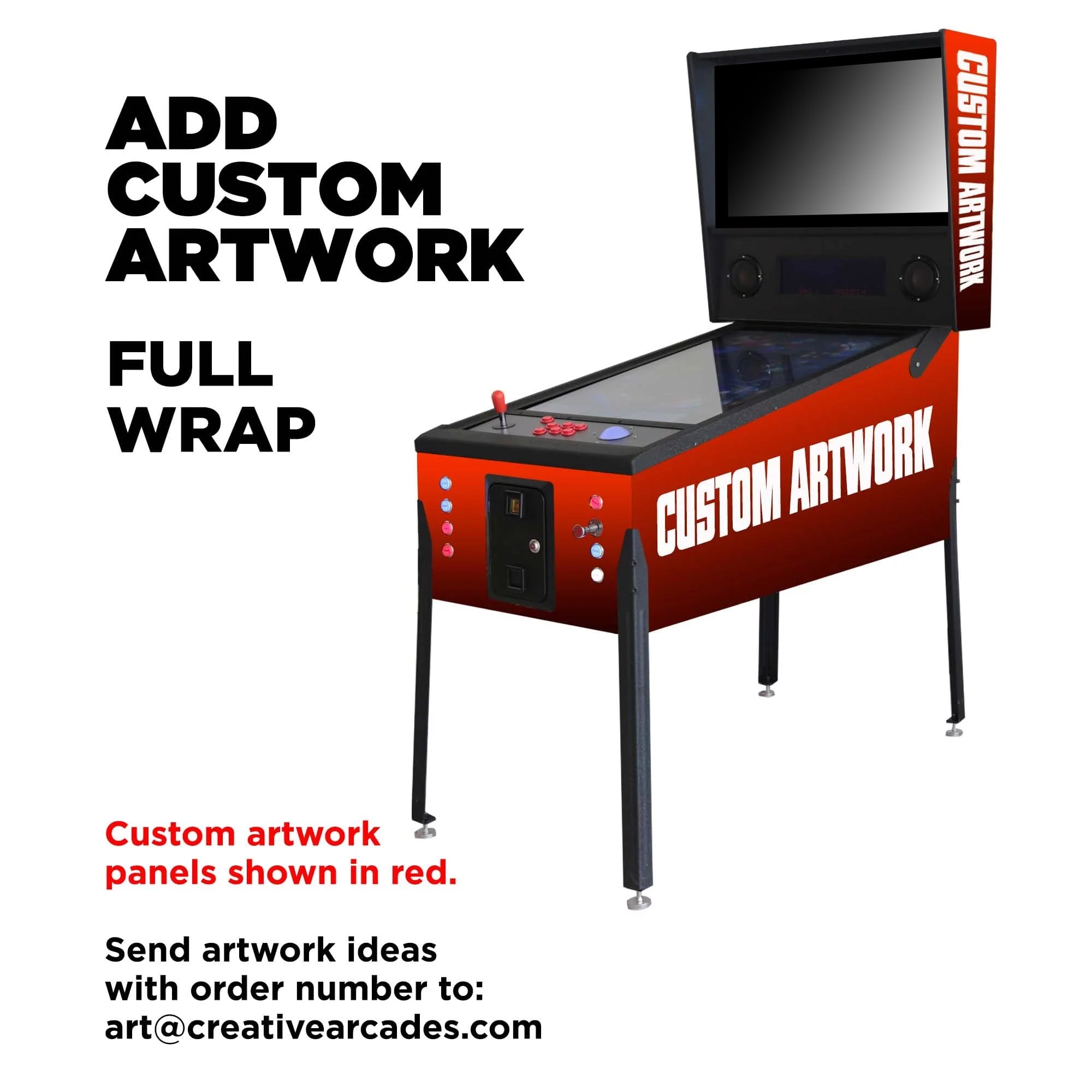 Creative Arcades The Pincade Combo | Pinball & Arcade All in One Machine | 1 Player | 2558 Games