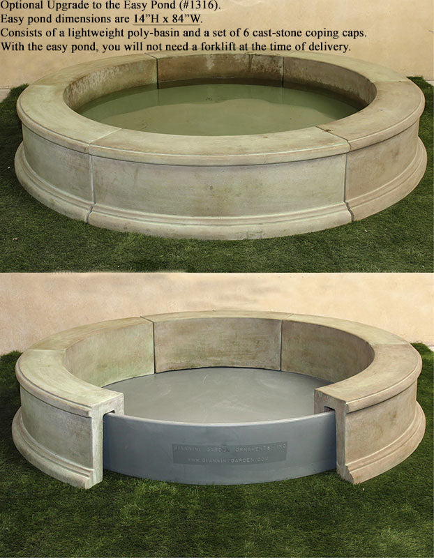Majestic Piazza Veneta Outdoor Fountain Featuring Lion Statues – Perfectly Designed for Your Pond
