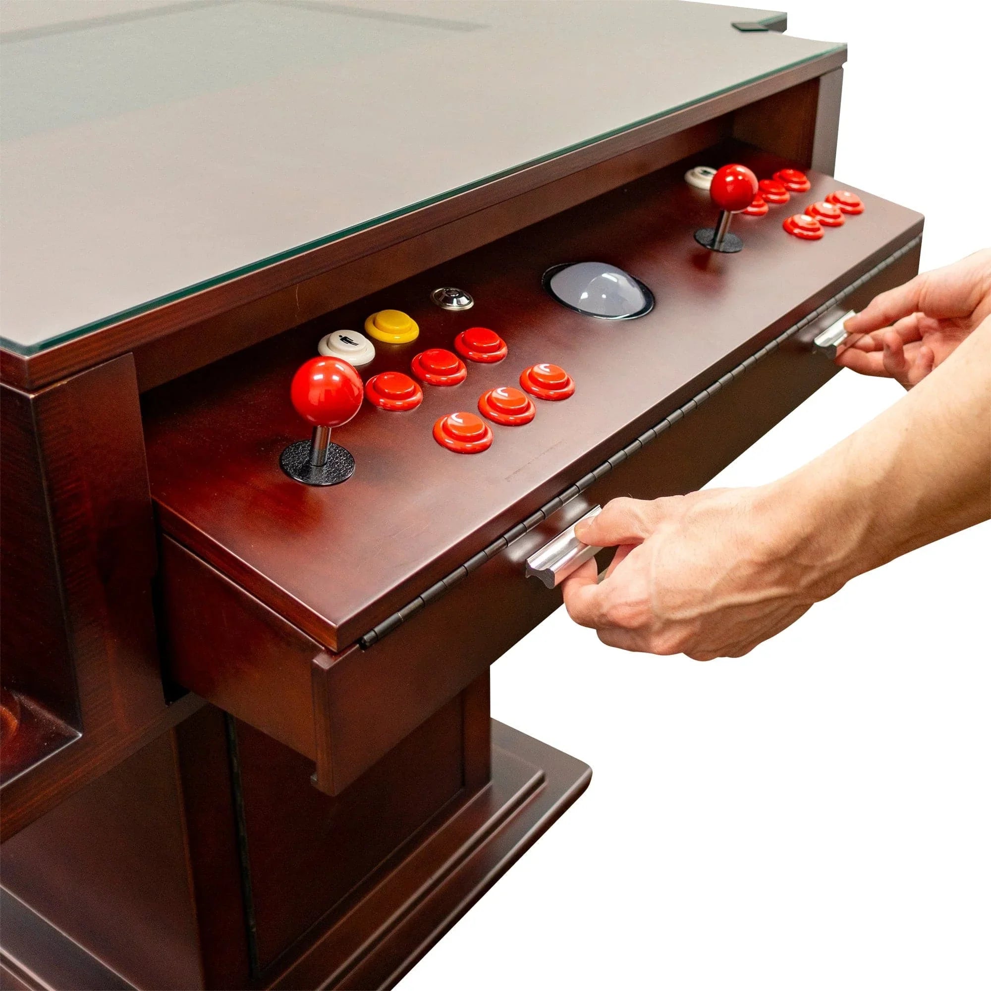 Creative Arcades Elegant Tilt Cherrywood Cocktail Arcade Machine