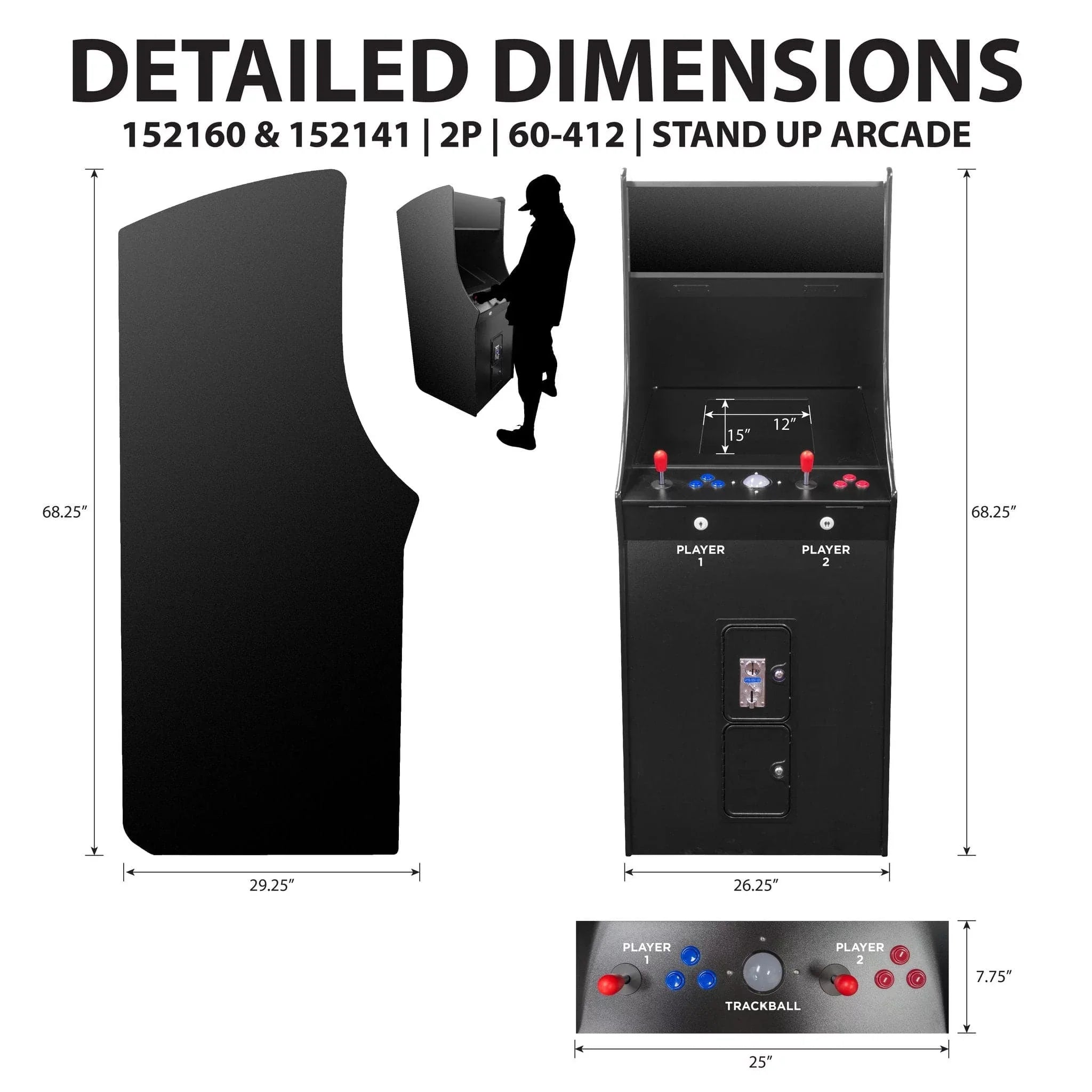 Creative Arcades 2P Retro Arcade Machine