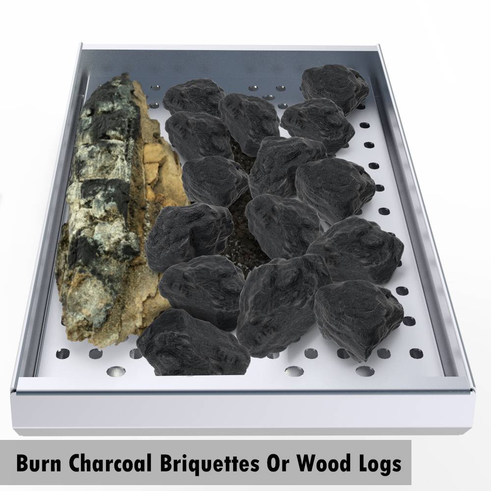 Sunstone Grills Sunstone® 3-in-1 Charcoal Wood Burning & Smoking Tray-SUNCP-CHTRAY