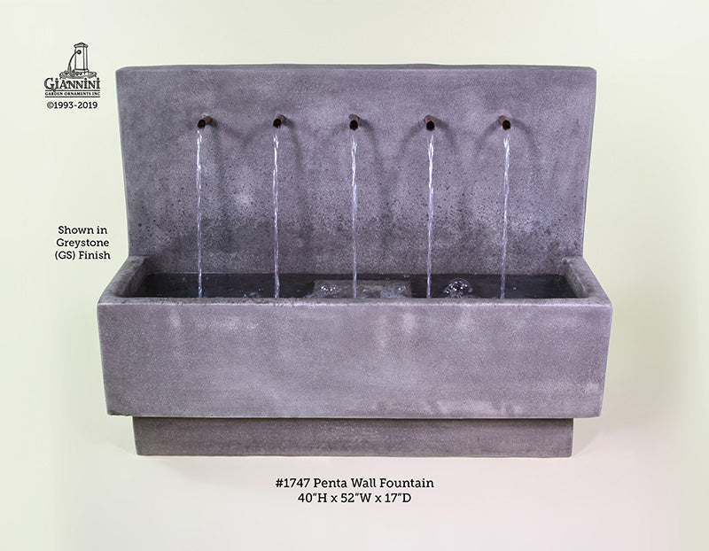 Elegant Penta Wall Fountain for Your Home Oasis