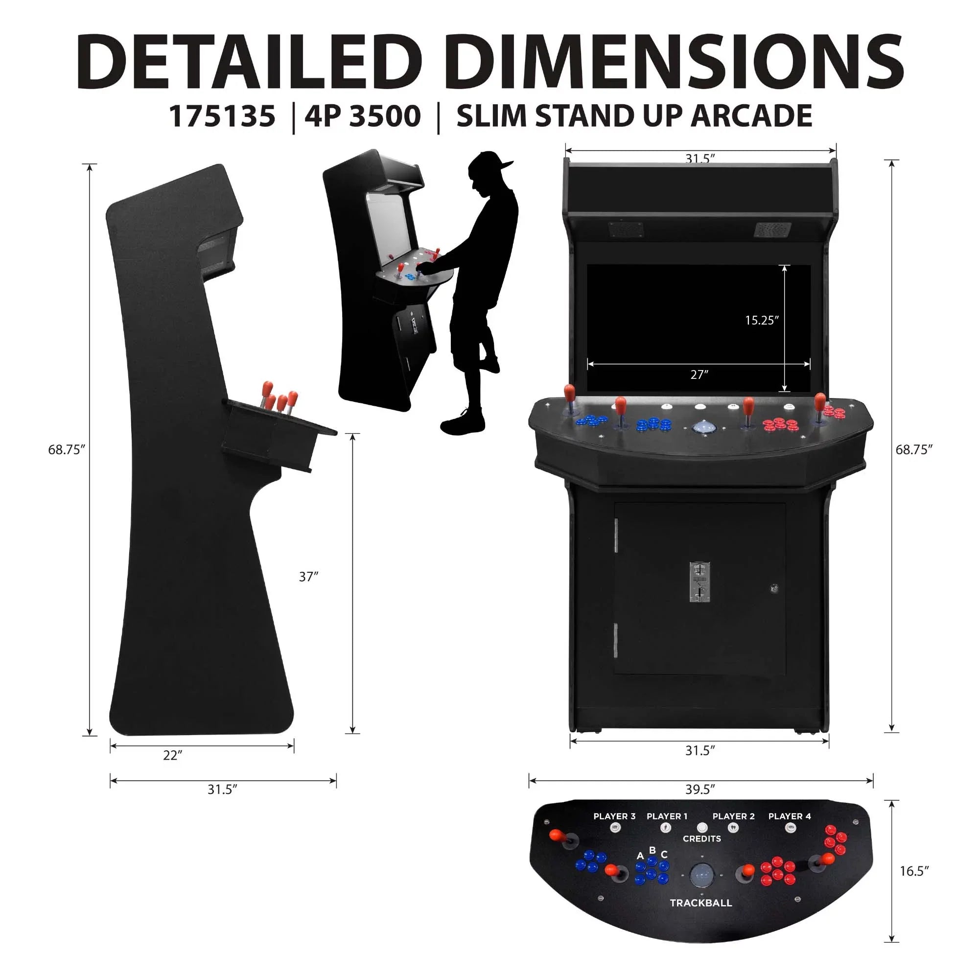 Creative Arcades Sniper Arcade Machine - Sniper 6.0 Light Blaster Stand Up Arcade