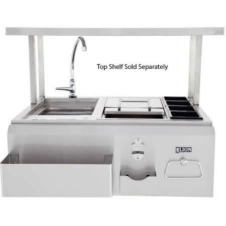 Lion Premium Grills 30" Outdoor Stainless Steel Bar Center