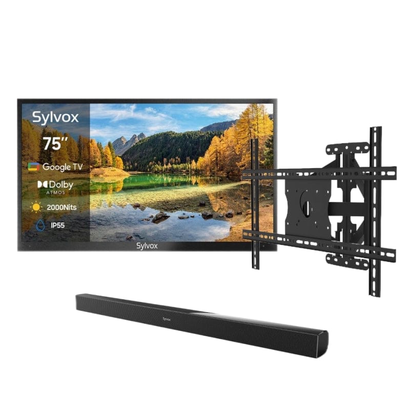 SYLVOX 75" 2000Nit Google Outdoor TV - 2024 Pool Pro 2.0 Series(NEW)