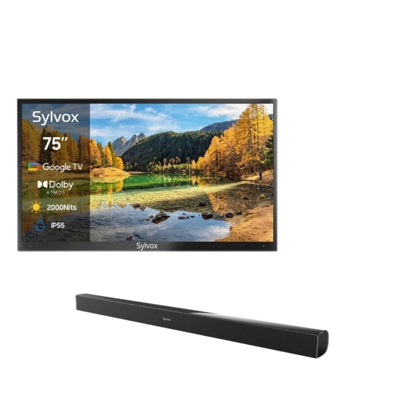 SYLVOX 75" 2000Nit Google Outdoor TV - 2024 Pool Pro 2.0 Series(NEW)