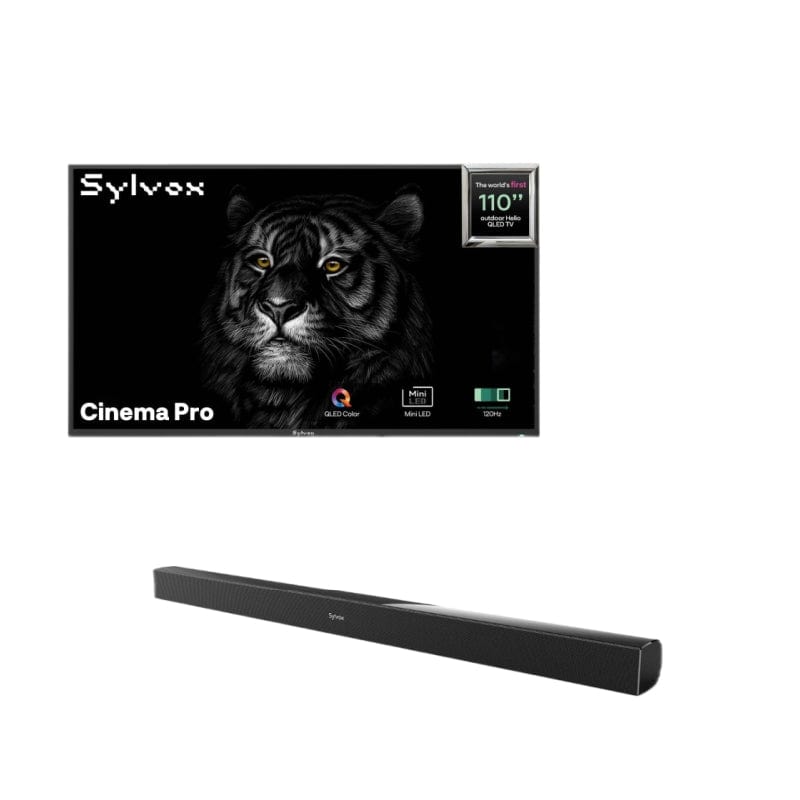 Sylvox Cinema Pro 110" Helio QLED 120HZ Outdoor TV(5000Nits)-2025 Model