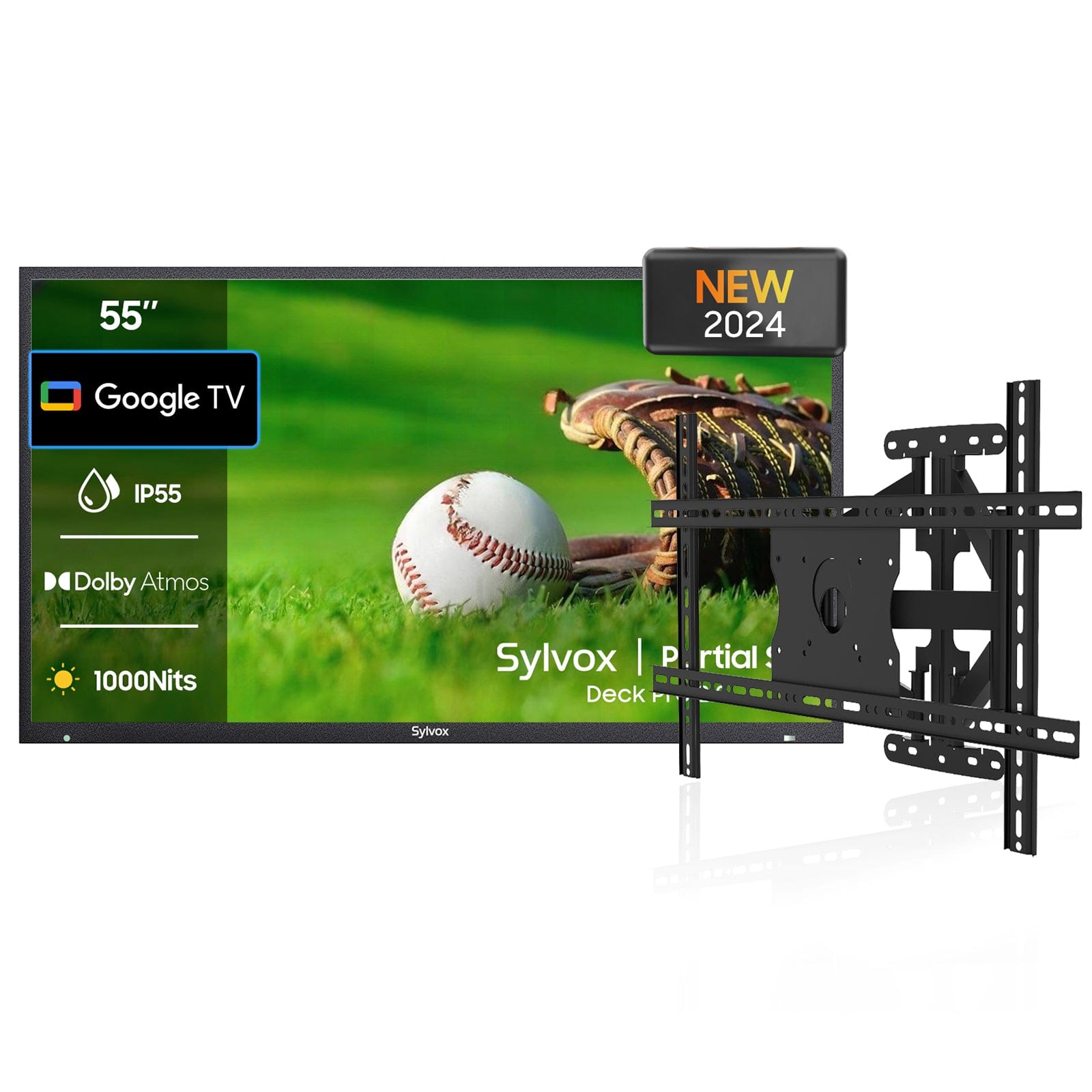 SYLVOX 55" Outdoor TV(Google TV) - 2024 Deck Pro 2.0