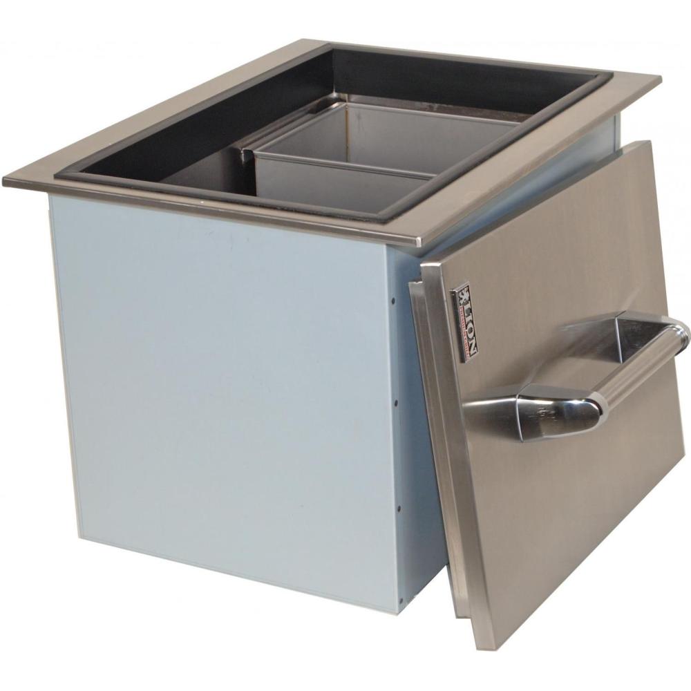 Lion Premium Grills Stainless Steel Drop-In Ice Chest with Condiment Tray