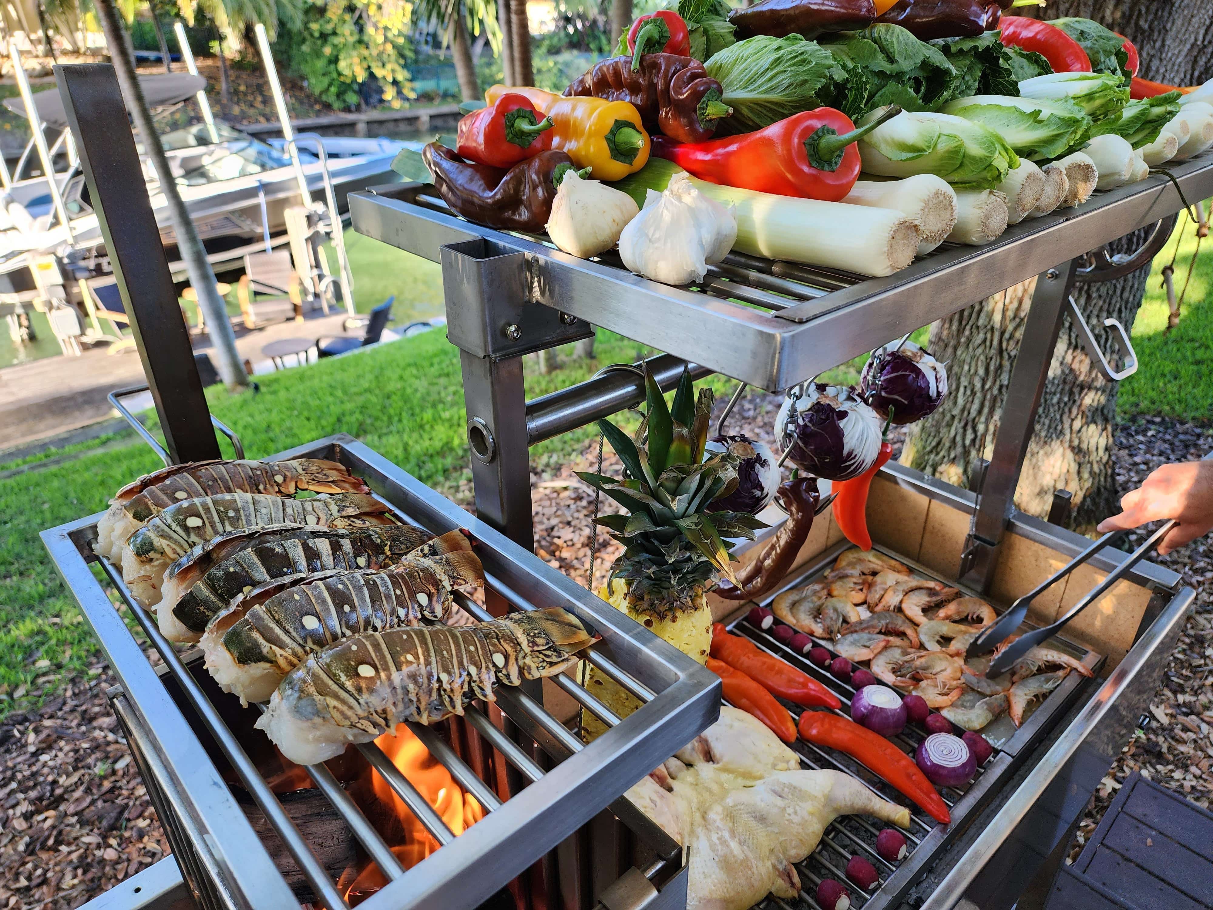 Tagwood BBQ Argentine Santa Maria Wood Fire & Charcoal Gaucho Grill | BBQ06SS --