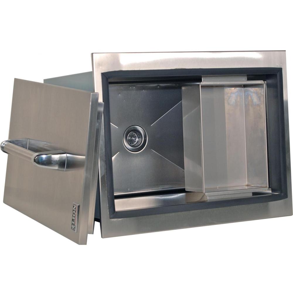 Lion Premium Grills Stainless Steel Drop-In Ice Chest with Condiment Tray