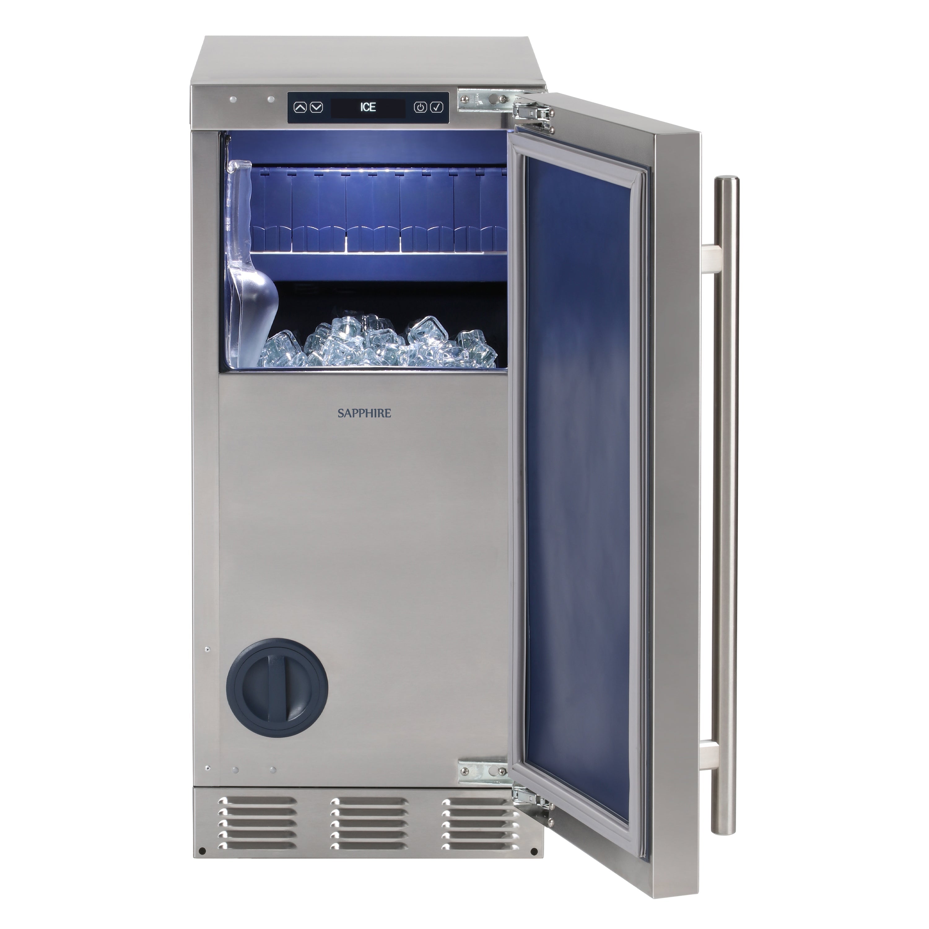 Sapphire Appliances Clear Ice Machine | Indoor Gourmet Cube Ice Maker