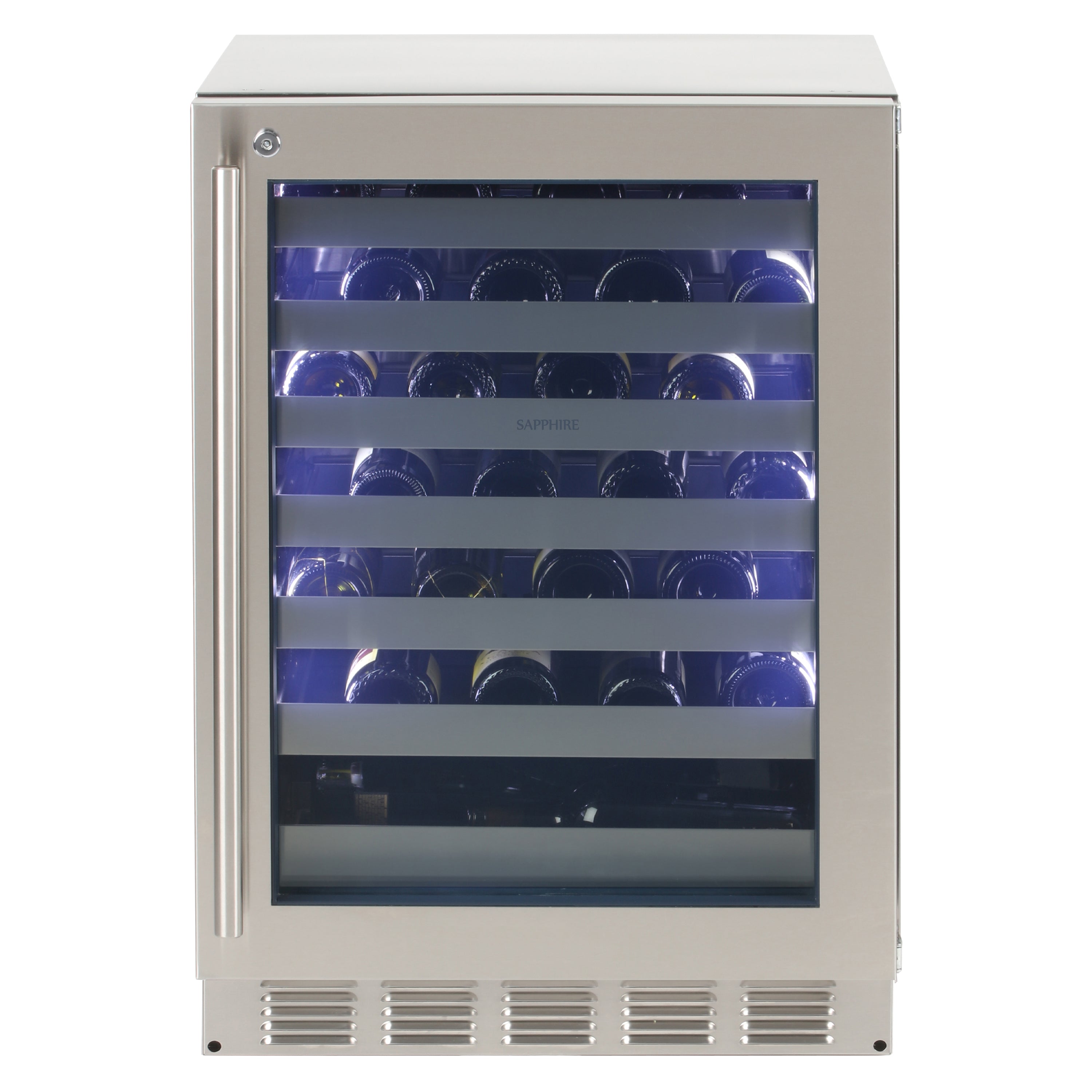 Sapphire Appliances Wine Refrigerators | Indoor 24" Single Zone Wine Refrigerator