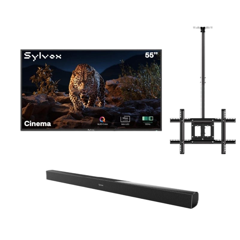 Sylvox Cinema 55" Helio QLED 120HZ Outdoor TV(2000Nits)-2025 Model