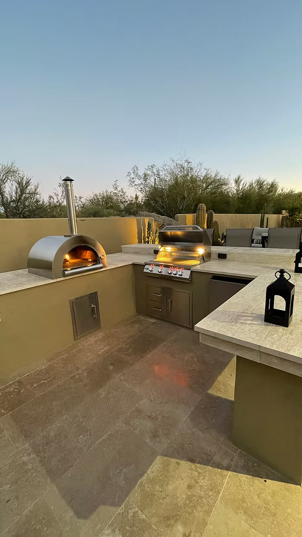 Kokomo Grills Built-In Kokomo 32” Wood Fired Stainless Steel Pizza Oven-KO-PIZZAOVEN