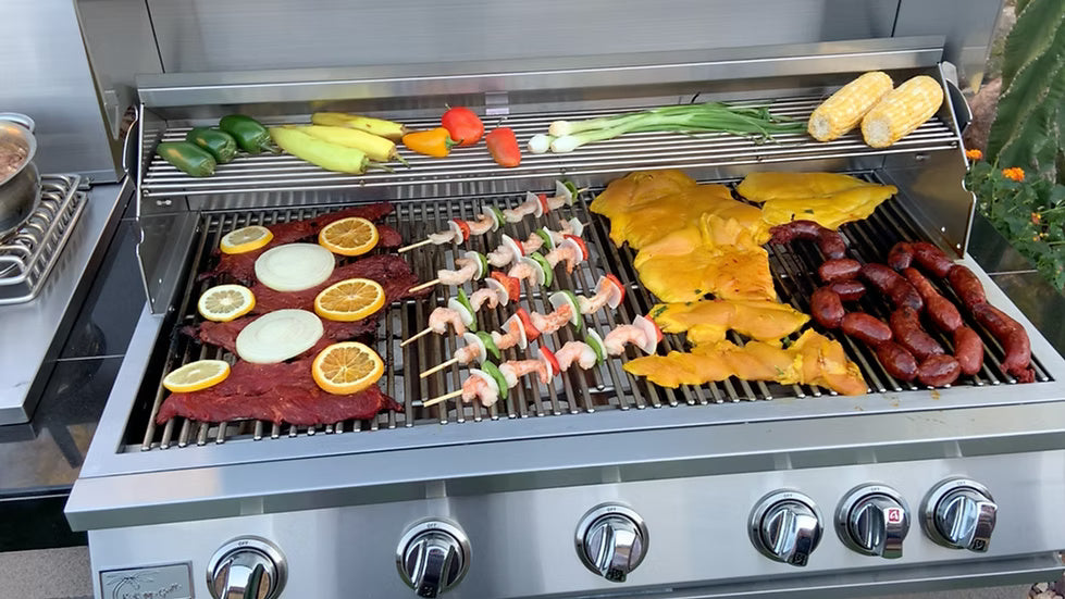 Kokomo Grills I40” Built in Gas Grill (5 Burner/Back Burner)-KOBAK5BG