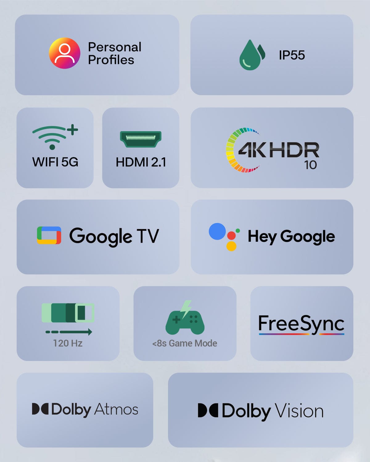 43" 120HZ Waterproof Outdoor TV-2025 Gaming Series