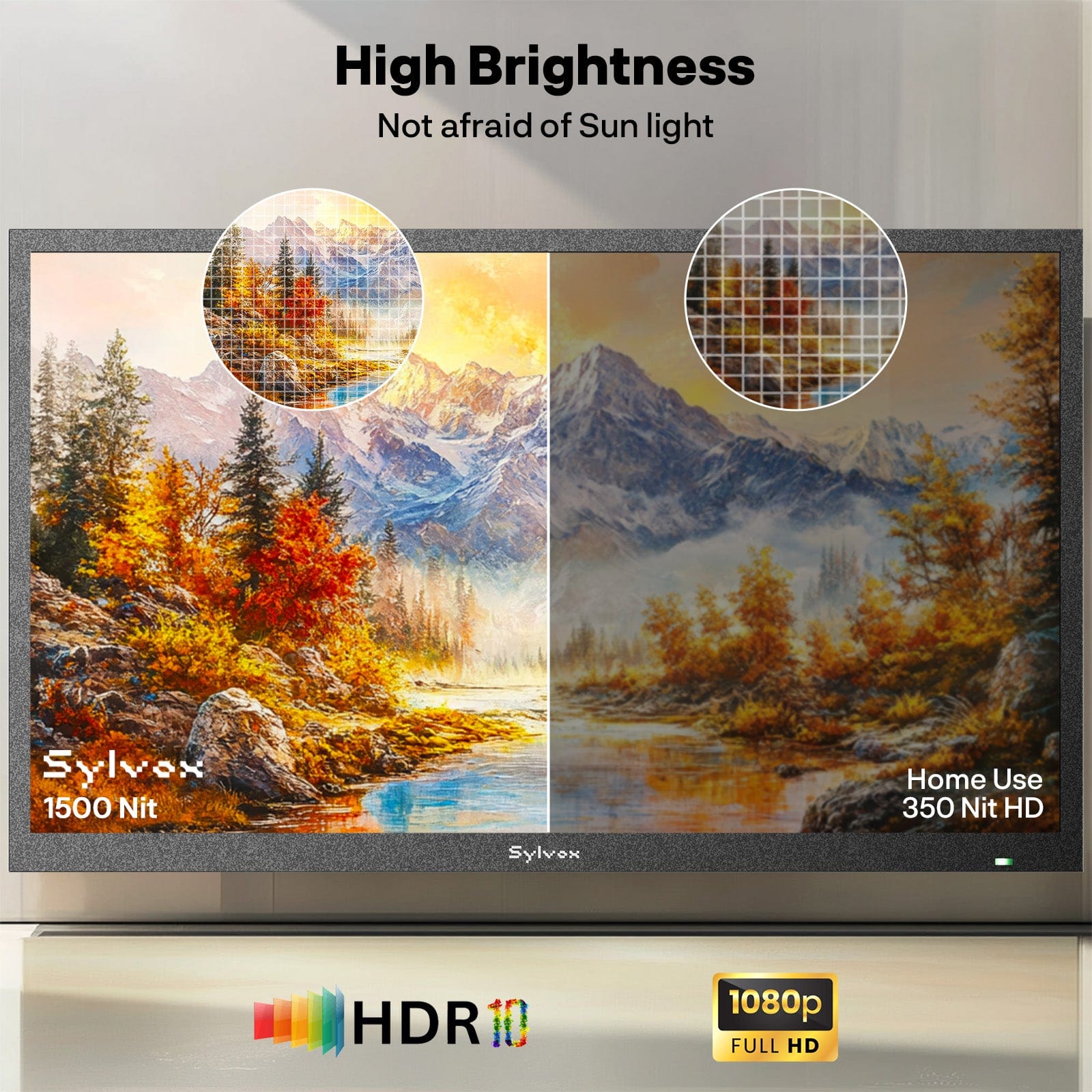 Sylvox 32" Pool SE Weatherproof TV (1500nit Brightness)