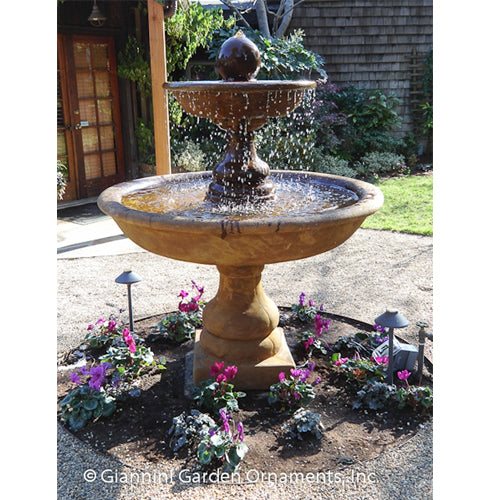 Elegant Belair Two-Tier Outdoor Water Fountain for Serene Gardens