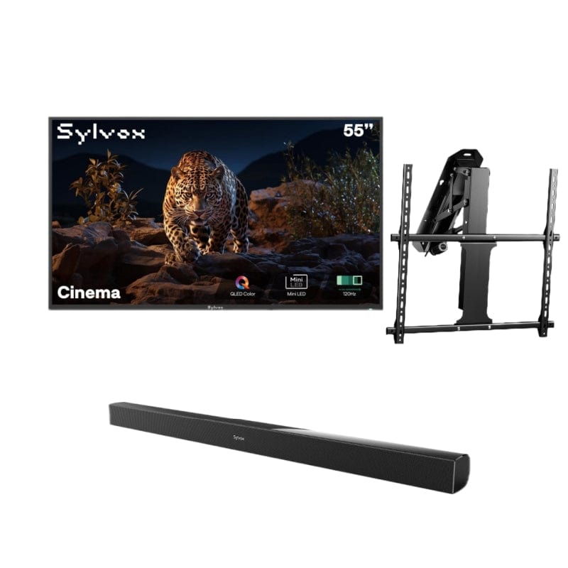 Sylvox Cinema 55" Helio QLED 120HZ Outdoor TV(2000Nits)-2025 Model