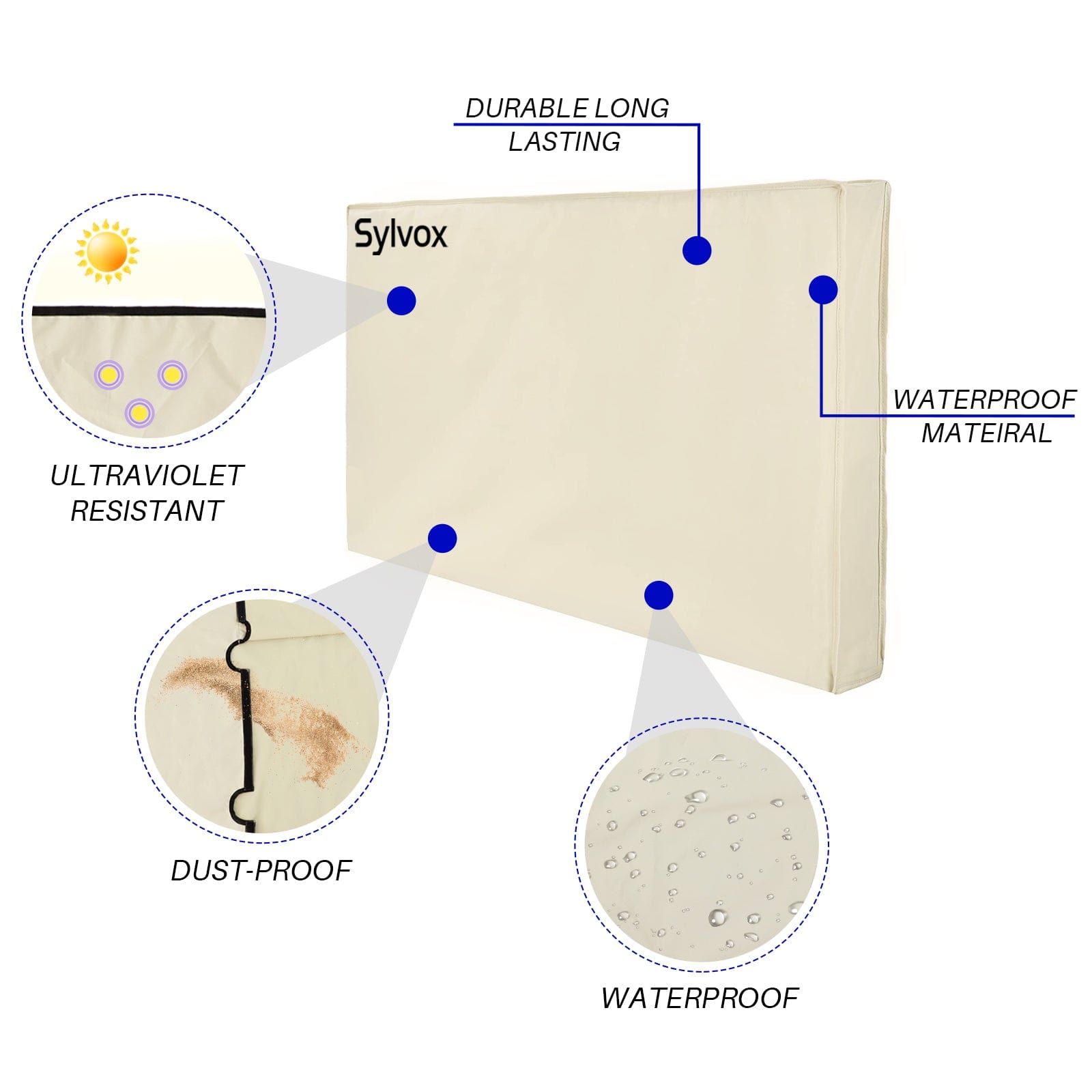 Waterproof Outdoor TV Cover for 70-75" TVs