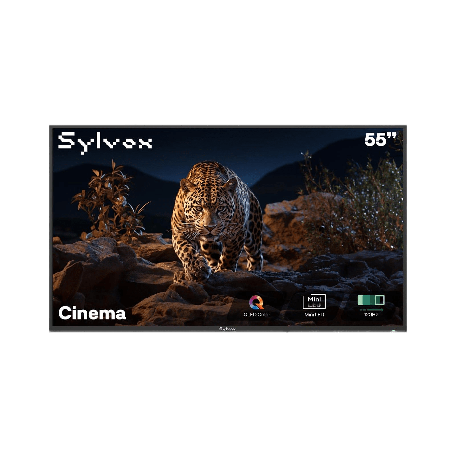 Sylvox Cinema 55" Helio QLED 120HZ Outdoor TV(2000Nits)-2025 Model