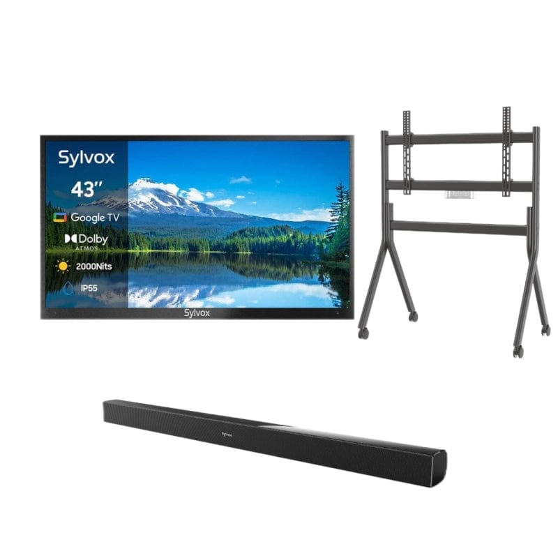 SYLVOX 43" 2000Nit Google Outdoor TV - 2024 Pool Pro 2.0 Series(NEW)
