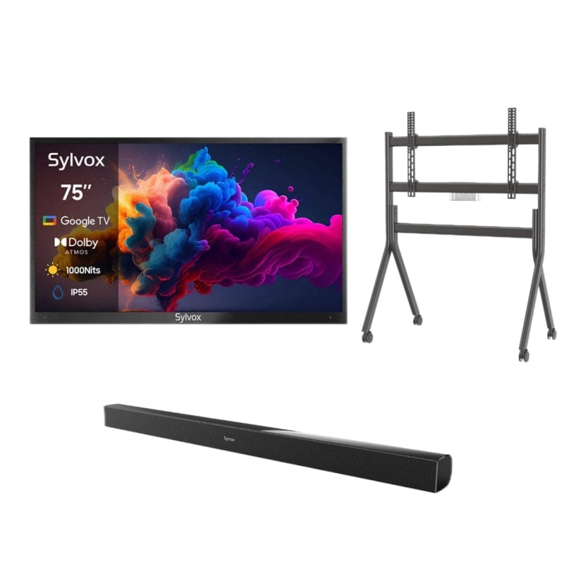 SYLVOX 75" Advanced QLED Google Outdoor TV -2024 Deck Pro QLED 2.0