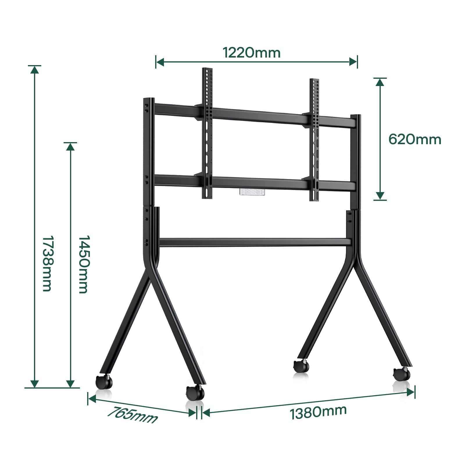 Outdoor TV Y-Type Rolling TV Cart