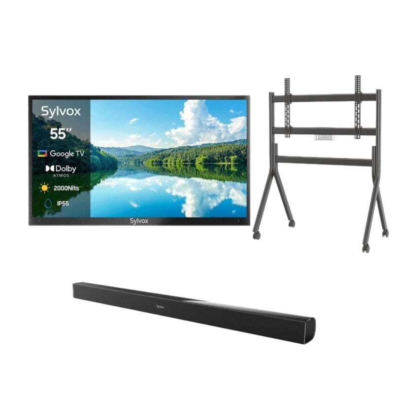 SYLVOX 55" 2000Nit Google Outdoor TV - 2024 Pool Pro 2.0 Series(NEW)