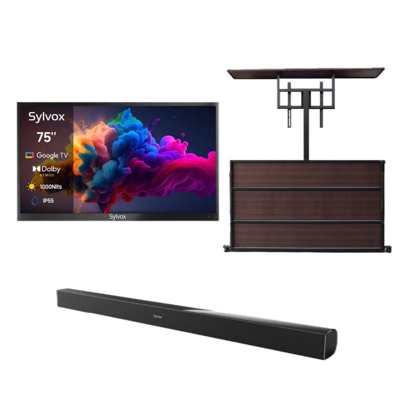 SYLVOX 75" Advanced QLED Google Outdoor TV -2024 Deck Pro QLED 2.0