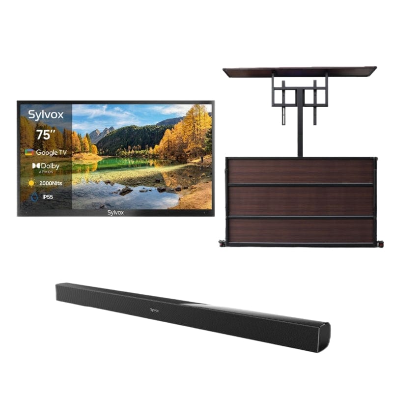SYLVOX 75" 2000Nit Google Outdoor TV - 2024 Pool Pro 2.0 Series(NEW)