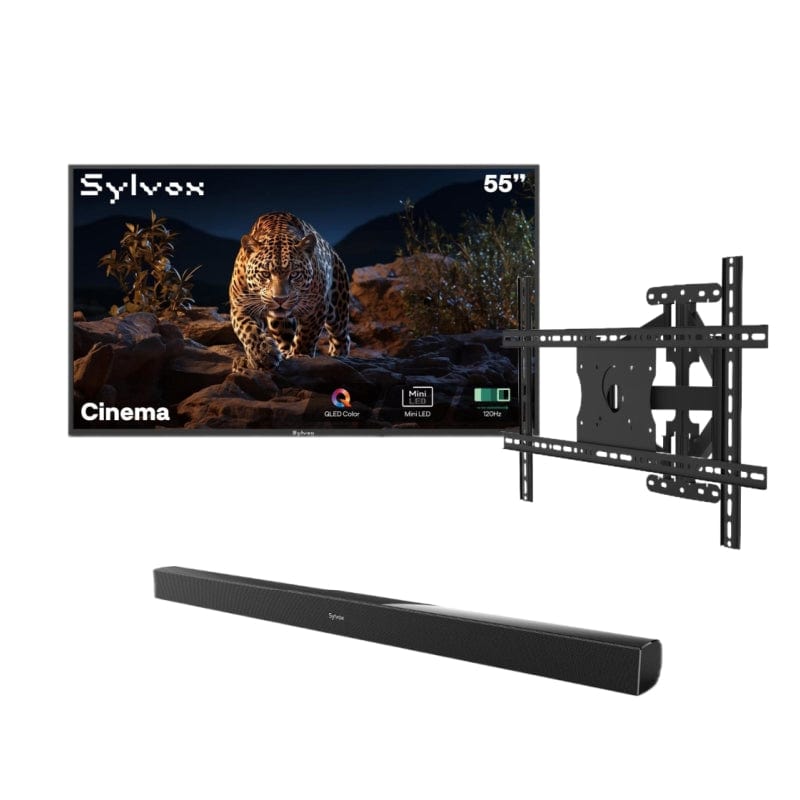 Sylvox Cinema 55" Helio QLED 120HZ Outdoor TV(2000Nits)-2025 Model