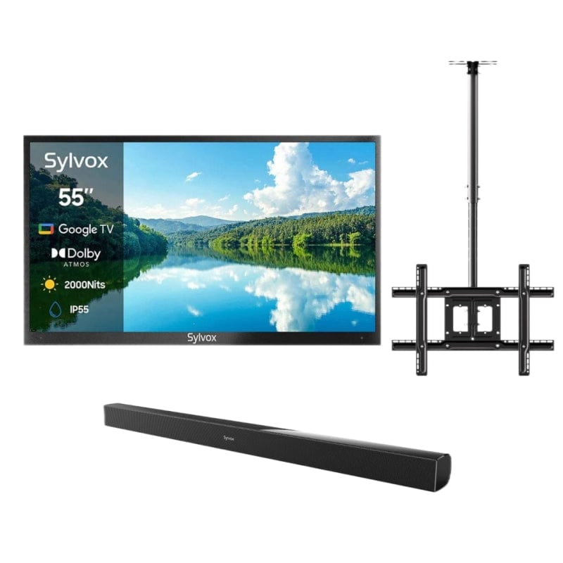 SYLVOX 55" 2000Nit Google Outdoor TV - 2024 Pool Pro 2.0 Series(NEW)