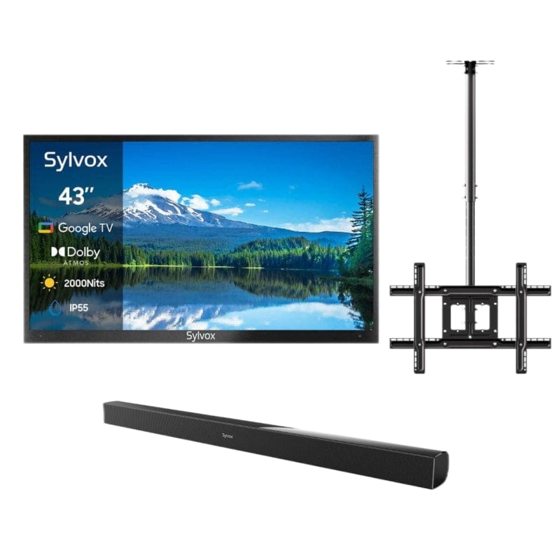 SYLVOX 43" 2000Nit Google Outdoor TV - 2024 Pool Pro 2.0 Series(NEW)