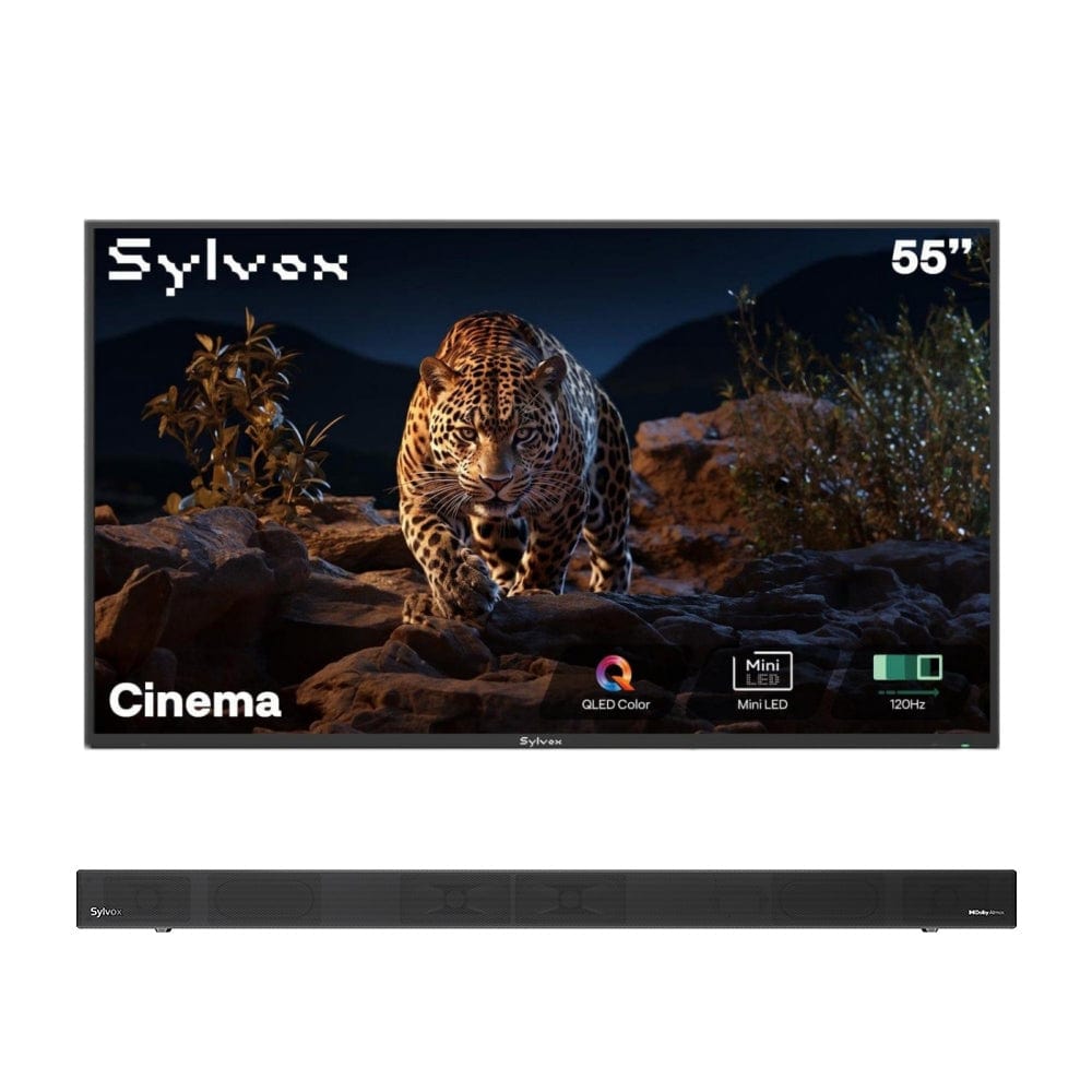Sylvox Cinema 55" Helio QLED 120HZ Outdoor TV(2000Nits)-2025 Model