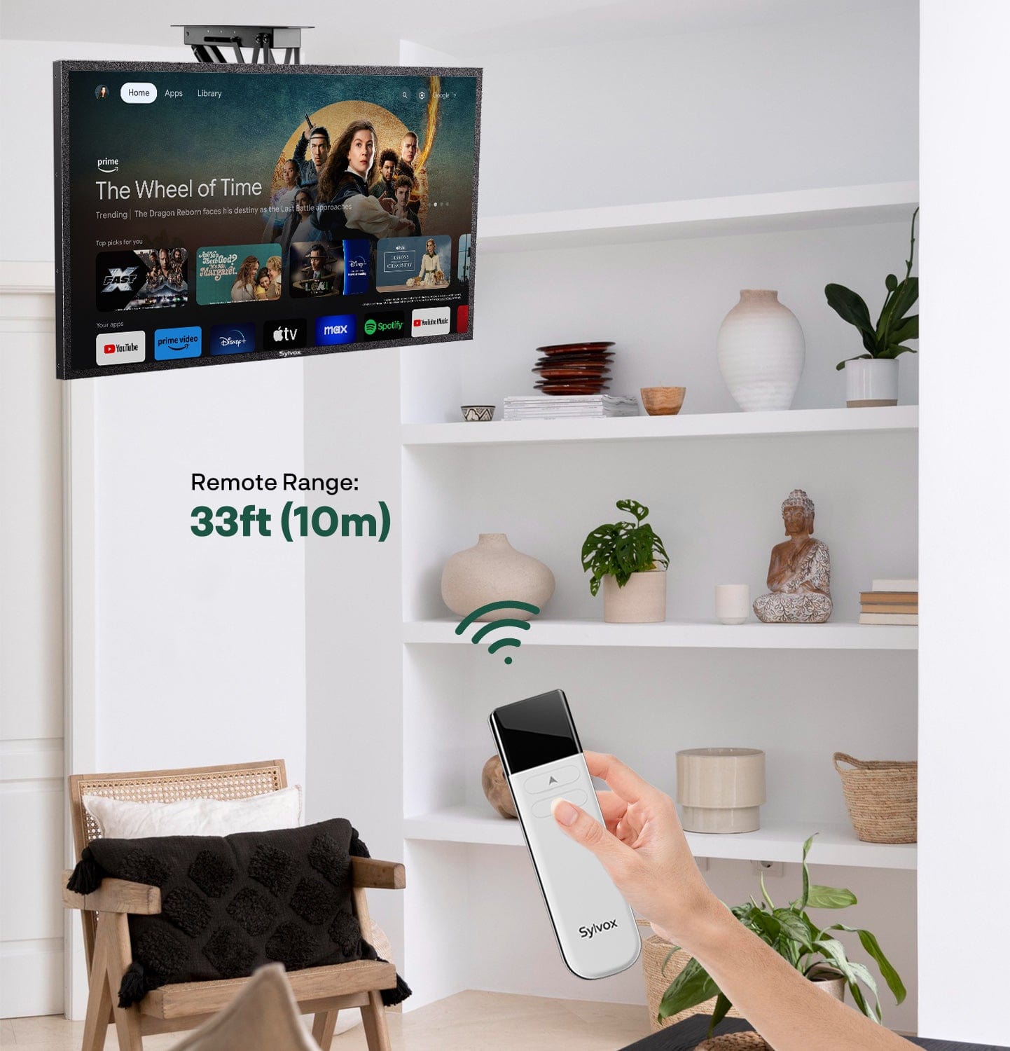 Outdoor TV Motorized Ceiling Mount